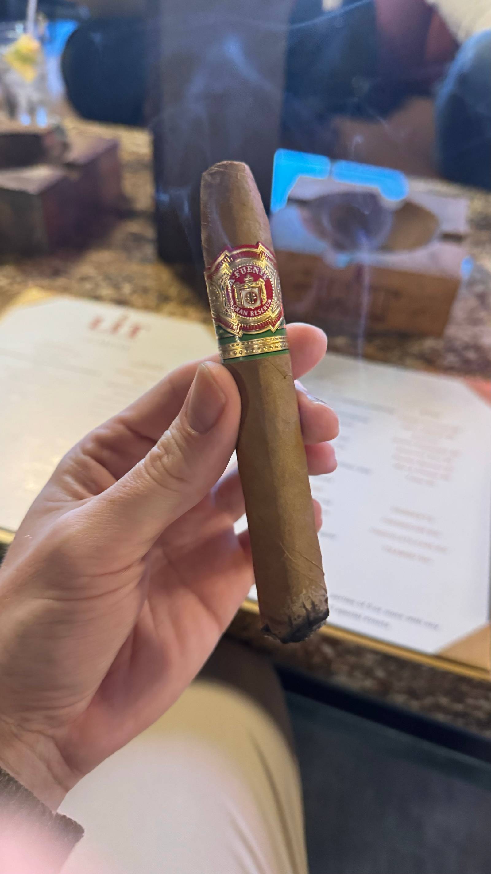 Photo 1 of 1 for Arturo Fuente Chateau Fuente Natural Pyramid 6" * 52, reviewed on Oct 3, 2024 and given a rating of 6.3.