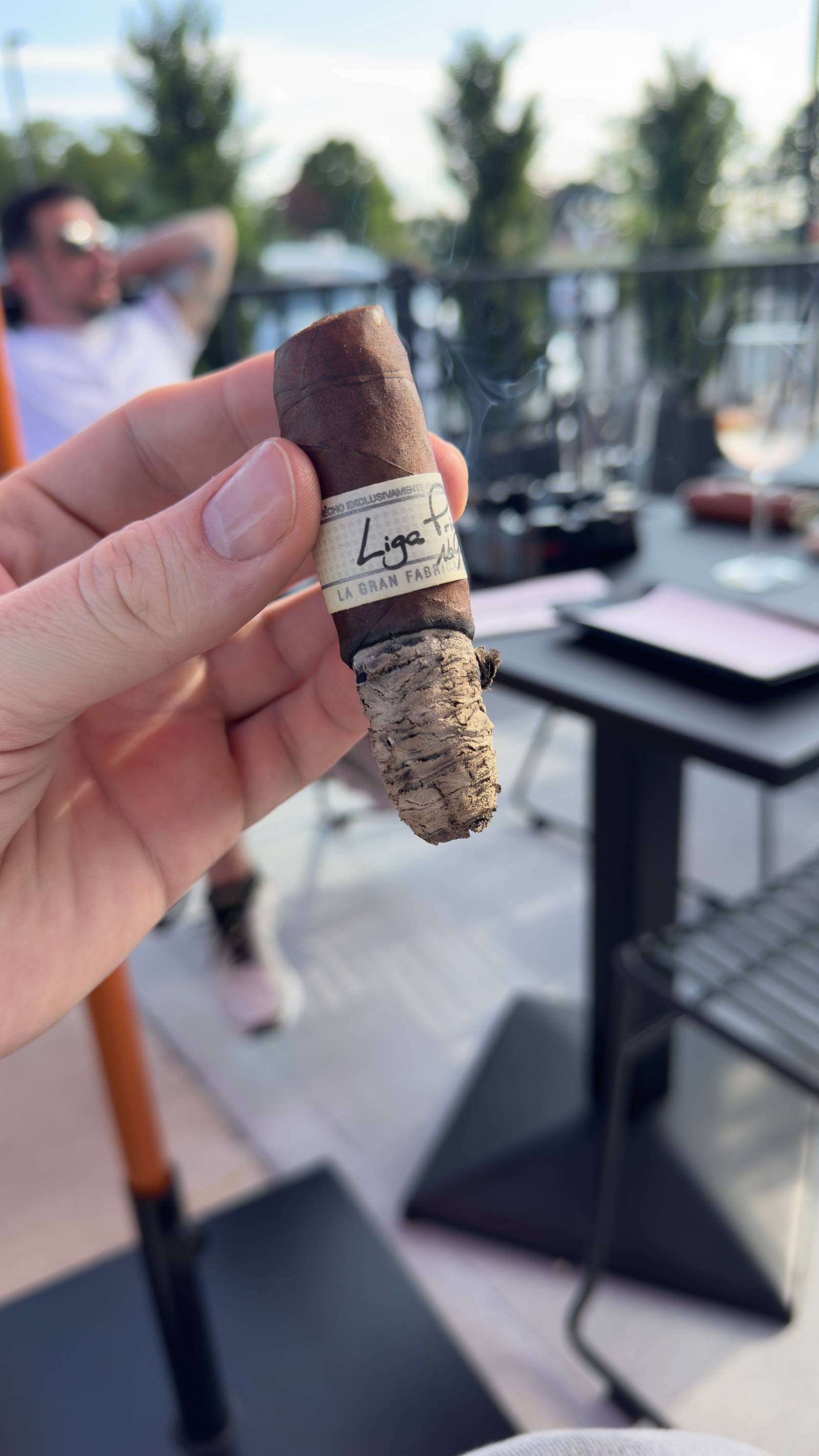 Photo 2 of 2 for Drew Estate Liga Privada No. 9 Flying Pig 4" * 60, reviewed on May 24, 2025 and given a rating of 6.8.