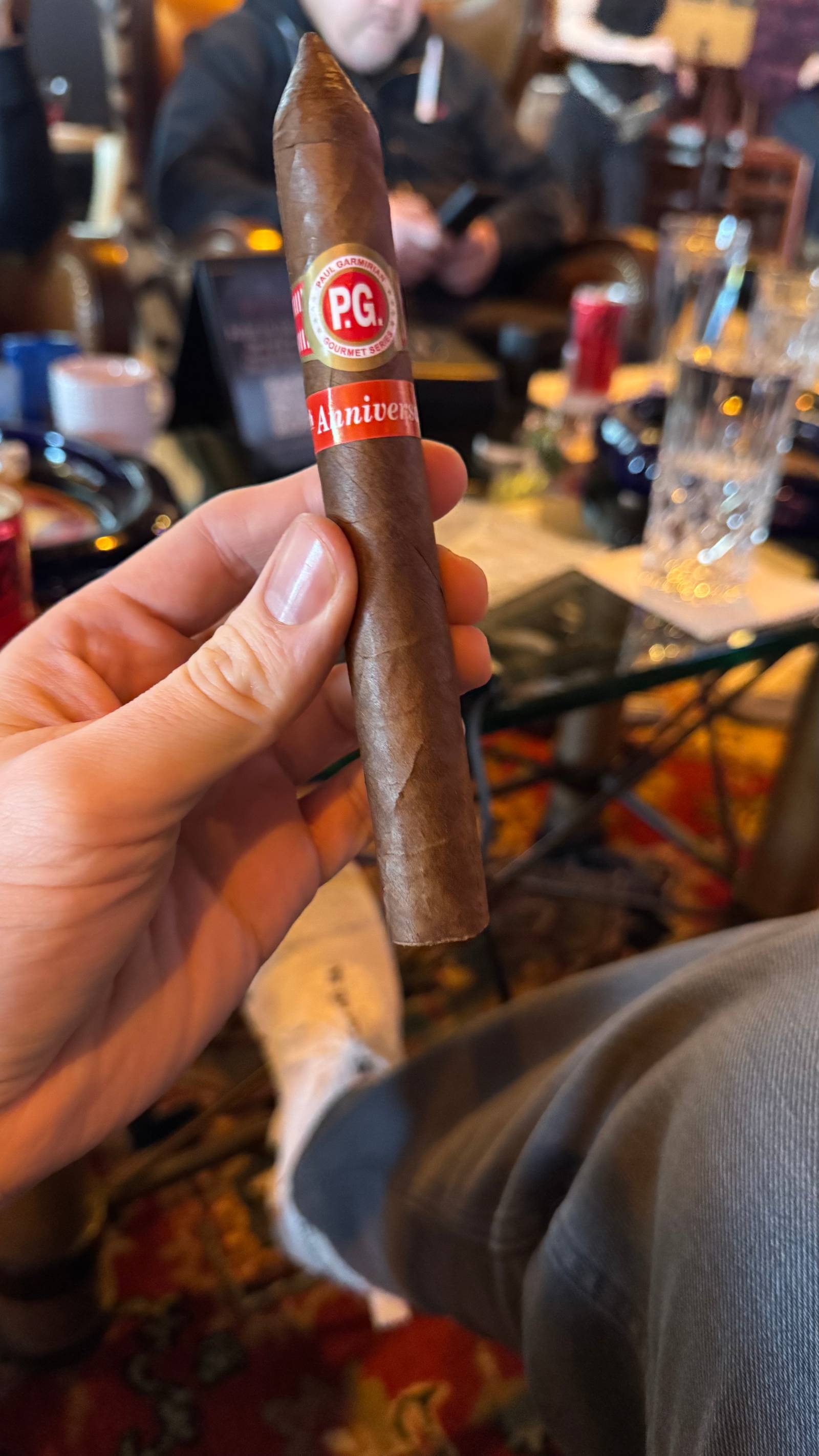 Photo 1 of 3 for Paul Garmirian 15th Anniversary Belicoso Extra 6.75" * 52, reviewed on Feb 20, 2025 and given a rating of 6.9.