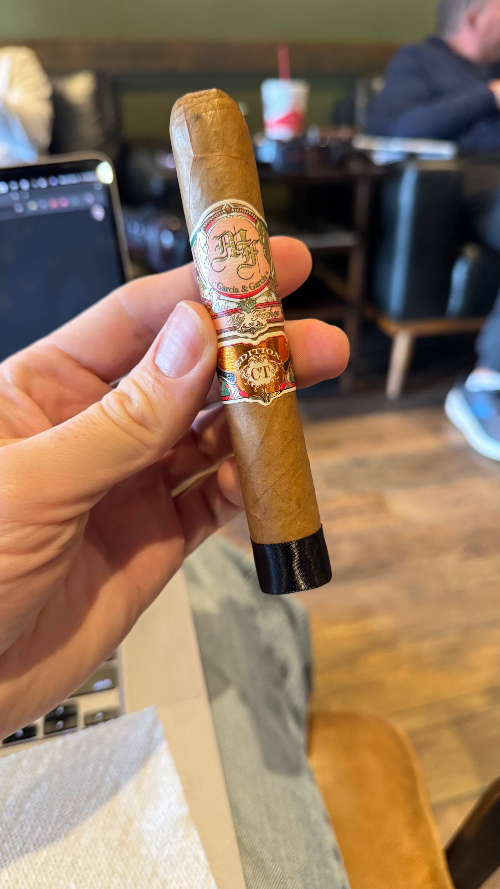 Photo 1 of 2 for My Father Connecticut Robusto 5.25" * 52, reviewed on Feb 5, 2025 and given a rating of 7.1.
