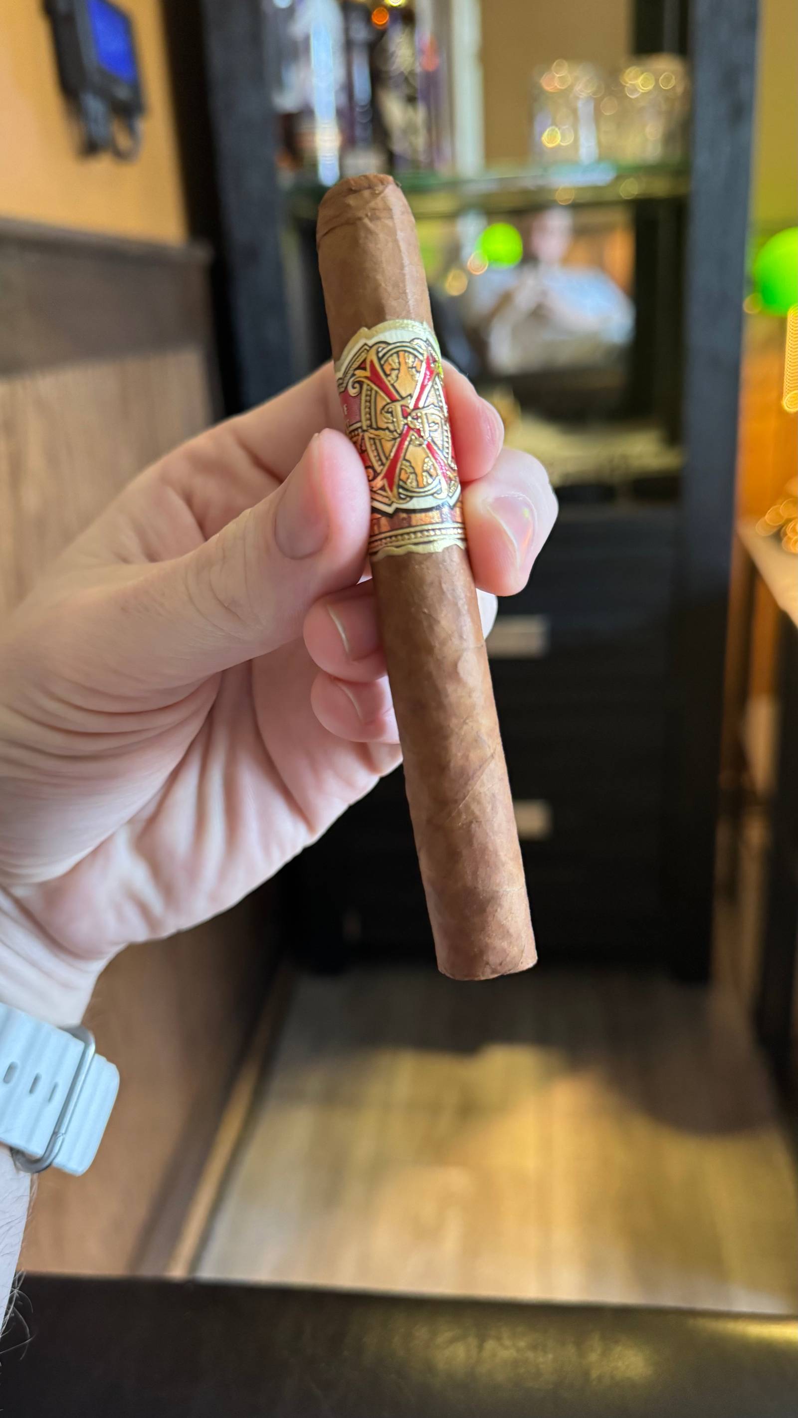 Photo 1 of 1 for Arturo Fuente Fuente Fuente OpusX PerfecXion No. 5 4" * 40, reviewed on Mar 30, 2025 and given a rating of 7.4.