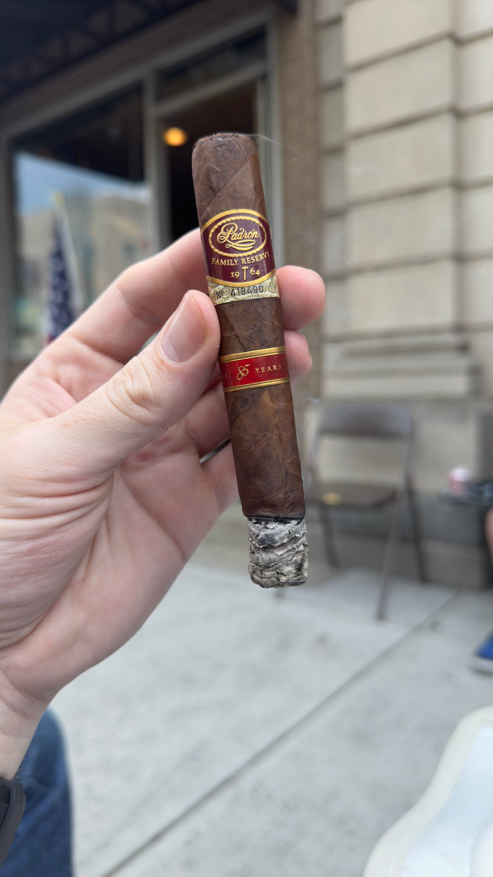 Photo 2 of 3 for Padrón Family Reserve No. 85 Maduro 5.25" * 50, reviewed on Jun 11, 2025 and given a rating of 7.5.