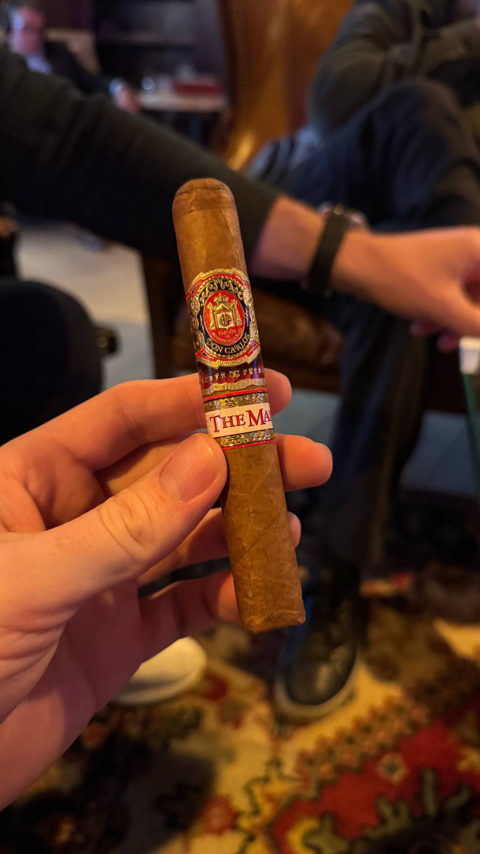 Photo 1 of 1 for Arturo Fuente Don Carlos The Man Robusto 5.25" * 50, reviewed on Nov 8, 2024 and given a rating of 7.6.