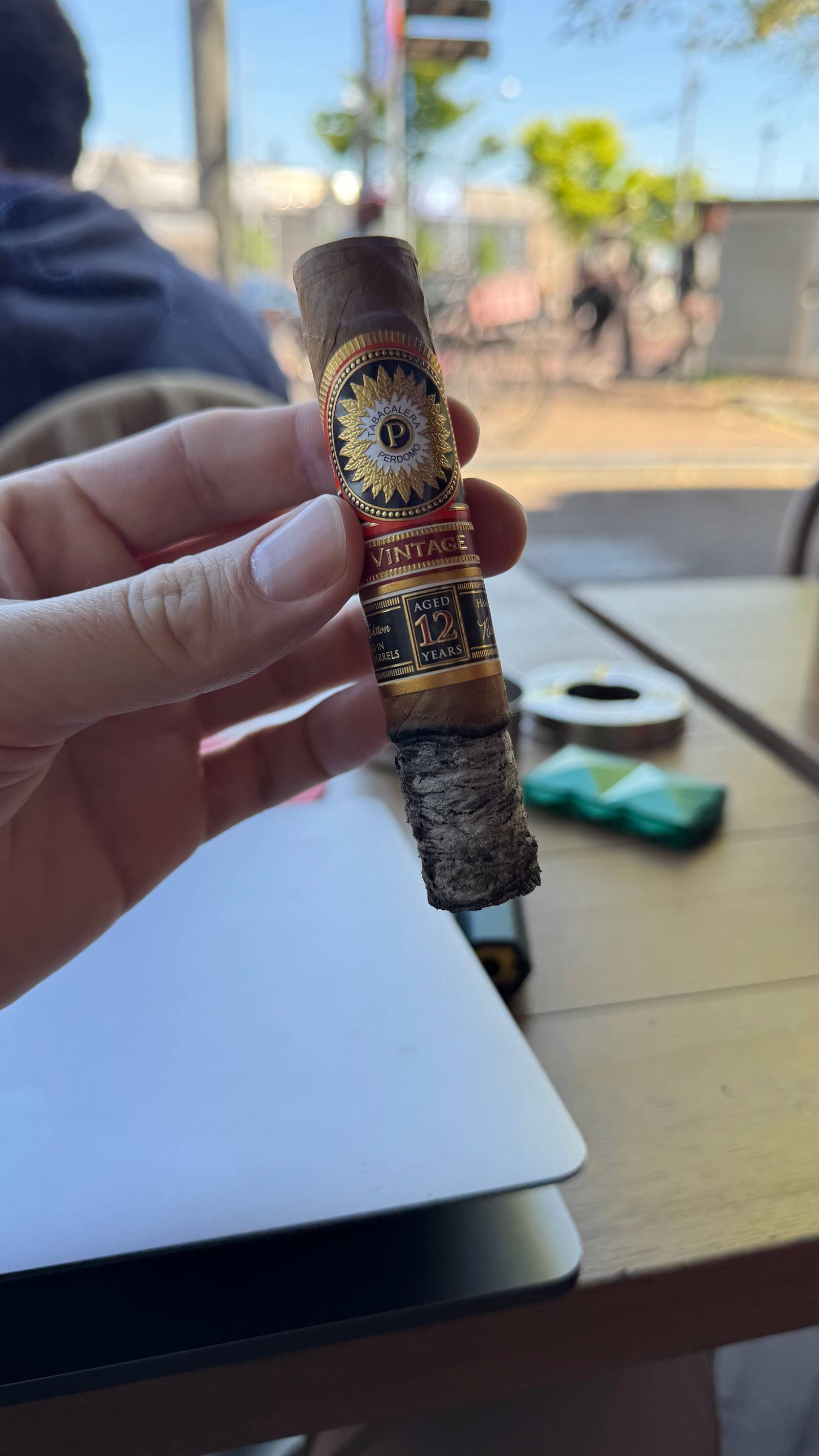 Photo 2 of 4 for Perdomo Double Aged 12 Year Connecticut Robusto 5" * 56, reviewed on Apr 27, 2025 and given a rating of 7.6.