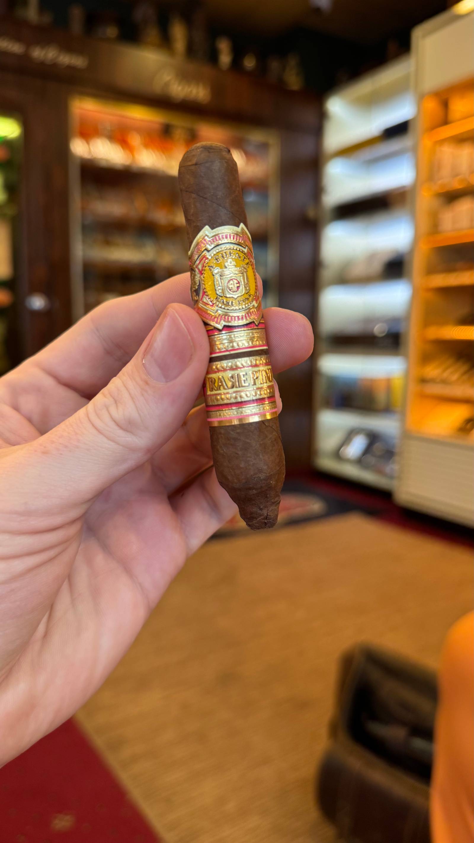 Photo 1 of 2 for Arturo Fuente Vintage 1960s Series Rare Pink Short Story 4" * 49, reviewed on Jun 10, 2025 and given a rating of 7.7.