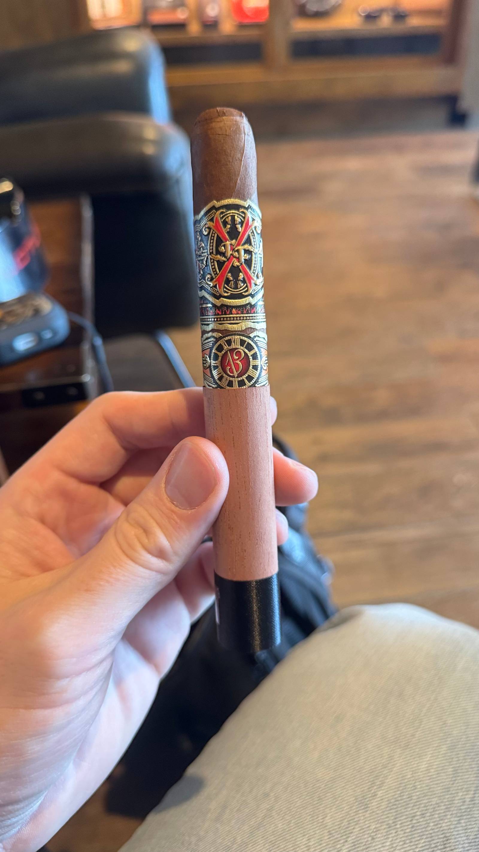 Photo 2 of 6 for Arturo Fuente Fuente Fuente OpusX Forbidden X 13 Pasion D'Amor Maduro 6.125" * 48, reviewed on Jan 2, 2025 and given a rating of 7.8.