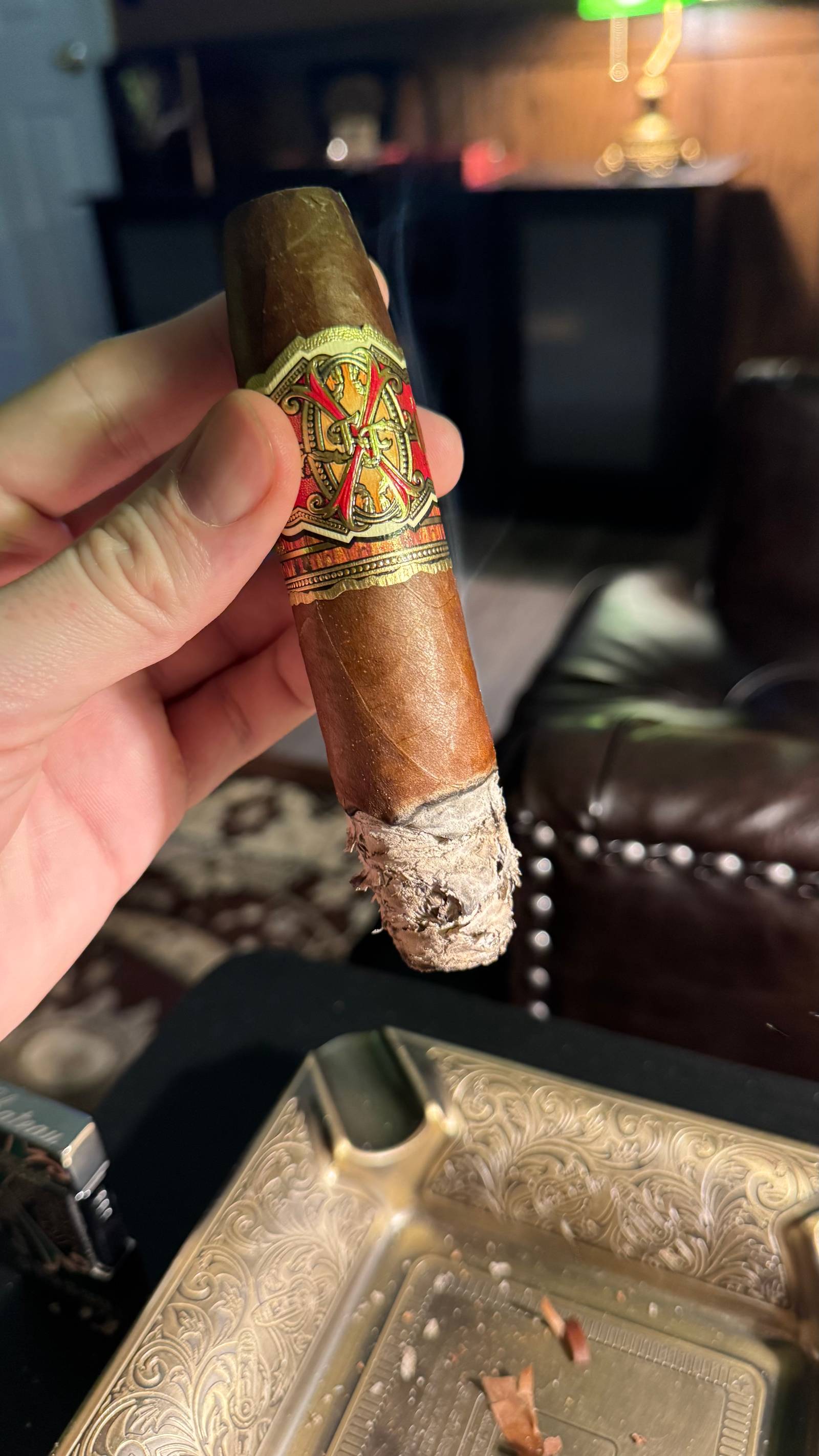 Photo 2 of 6 for Arturo Fuente Fuente Fuente OpusX Heaven and Earth Big B Perfecto 6" * 74, reviewed on Mar 16, 2025 and given a rating of 7.8.