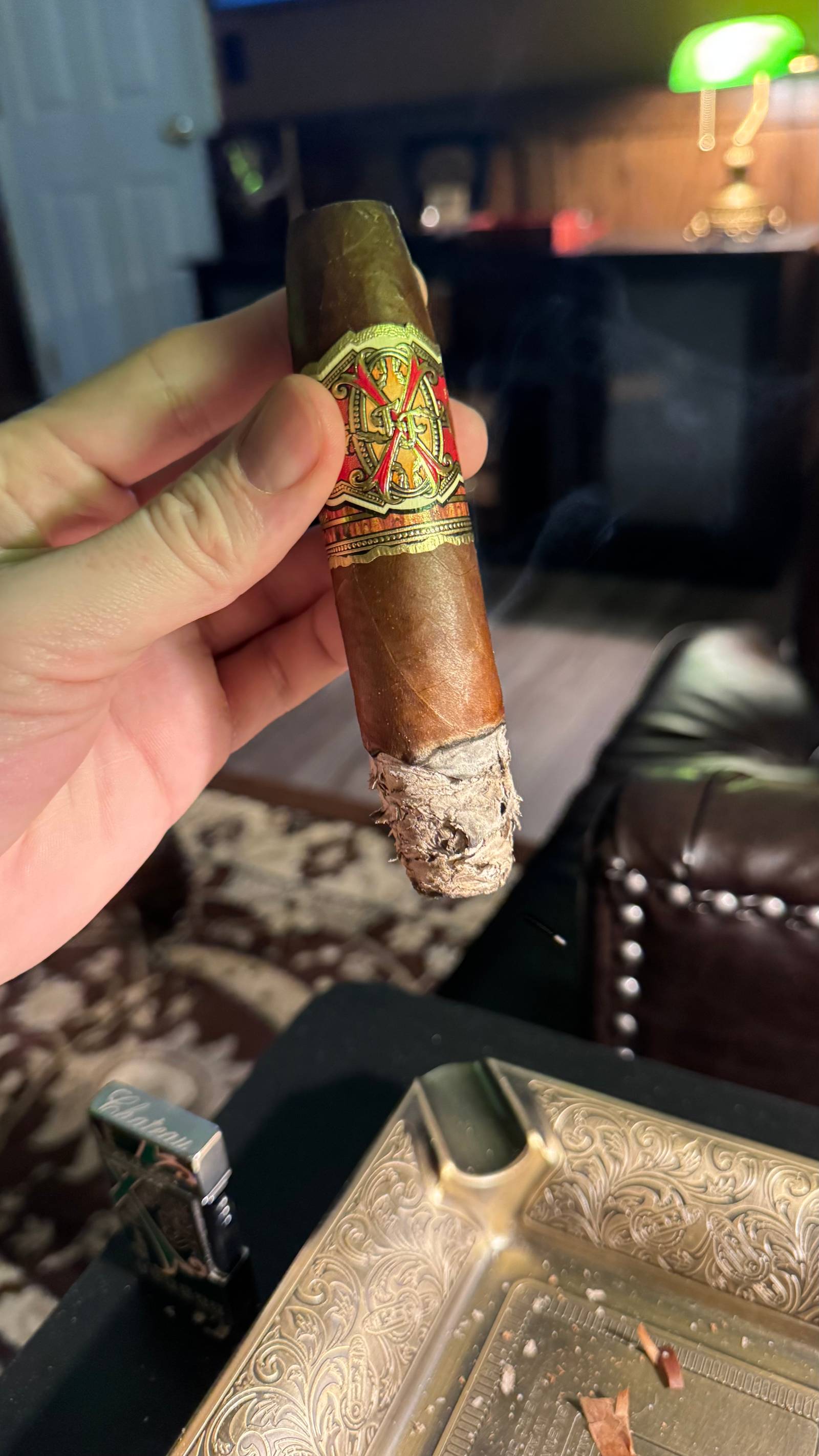 Photo 3 of 6 for Arturo Fuente Fuente Fuente OpusX Heaven and Earth Big B Perfecto 6" * 74, reviewed on Mar 16, 2025 and given a rating of 7.8.