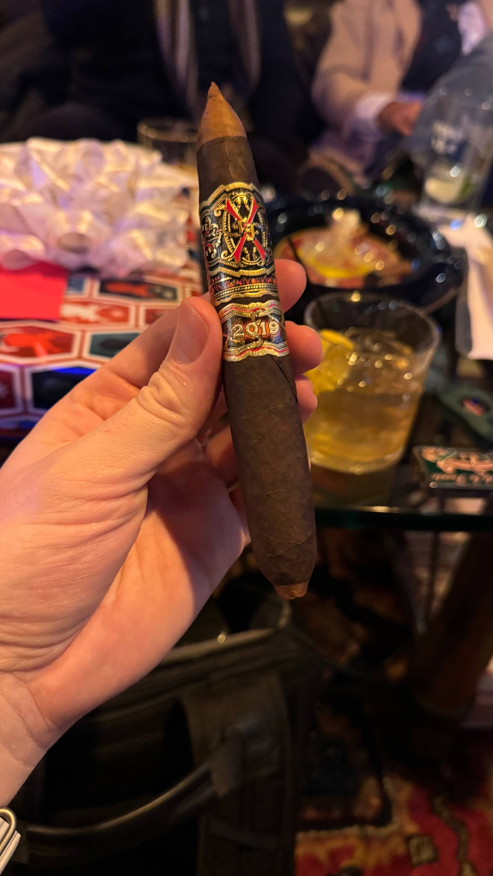 Photo 1 of 4 for Arturo Fuente Fuente Fuente OpusX Heaven and Earth El Scorpion Maduro Perfecto 6.375" * 50, reviewed on Dec 20, 2024 and given a rating of 8.3.